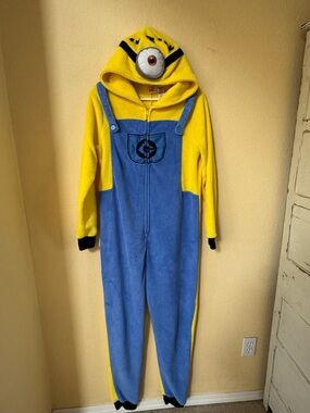 Despicable Me Minion Onesie Costume Adult Size Large 12-14